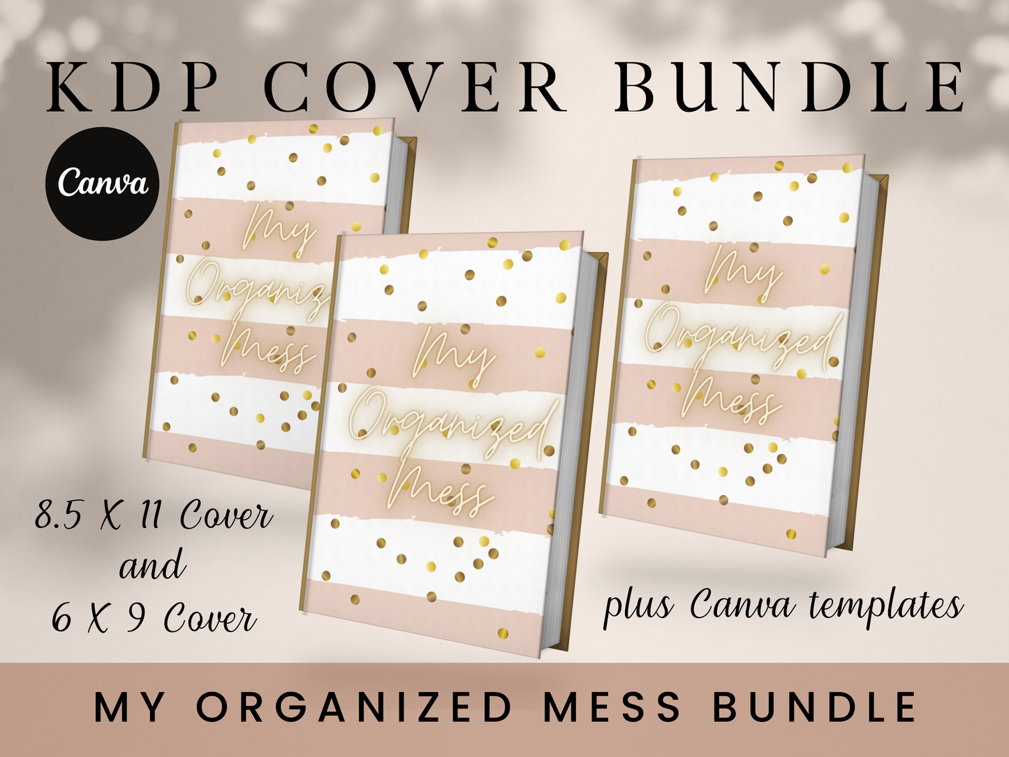 My Organized Mess Cover Bundle, KDP Book Covers