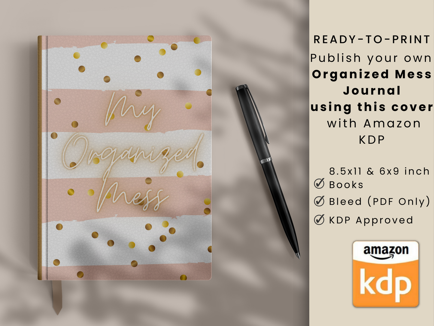 My Organized Mess Cover Bundle, KDP Book Covers