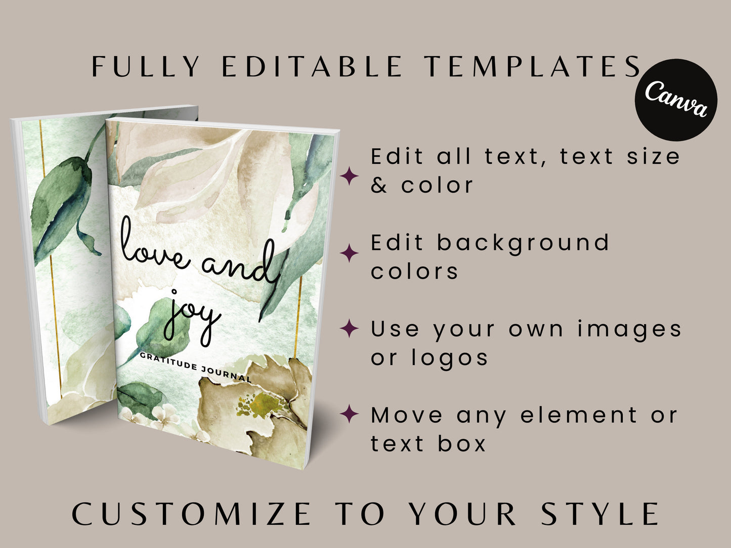 Love and Joy Cover Bundle, KDP Cover Bundle, 6x9, 8.5x11, KDP Paperback, KDP Hardcover, Book Covers