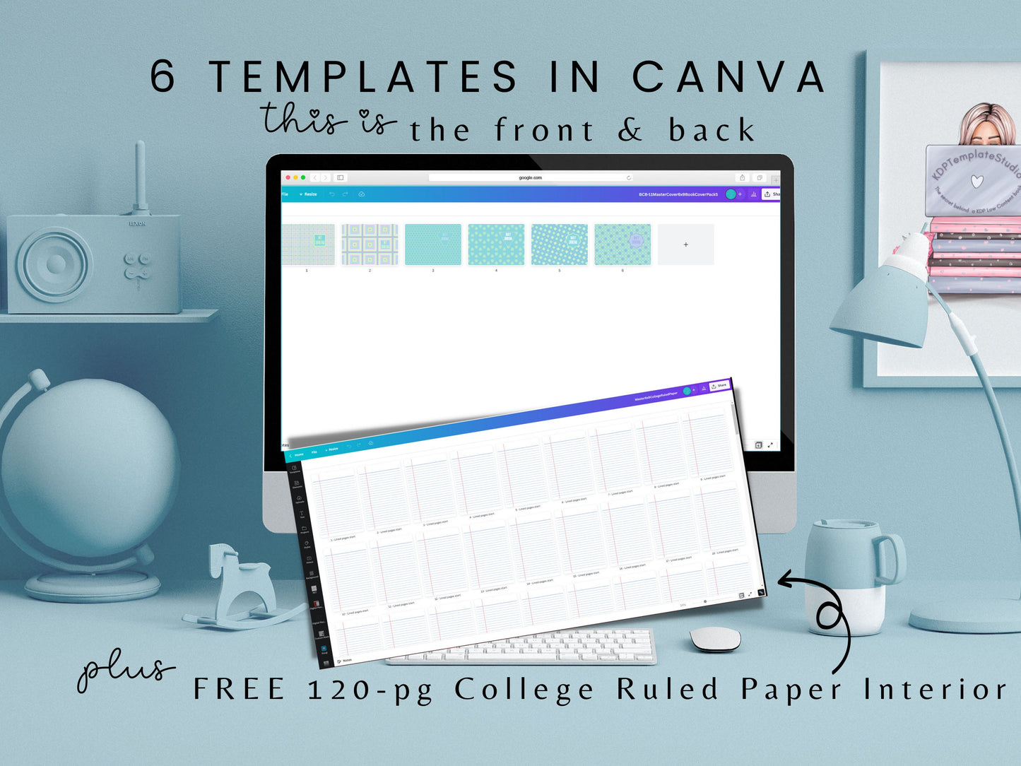 Book Cover Bundle #5, 6x9, Canva Templates