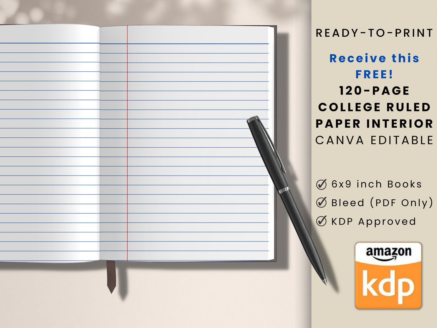 Book Cover Bundle #6, 6x9, Canva Templates
