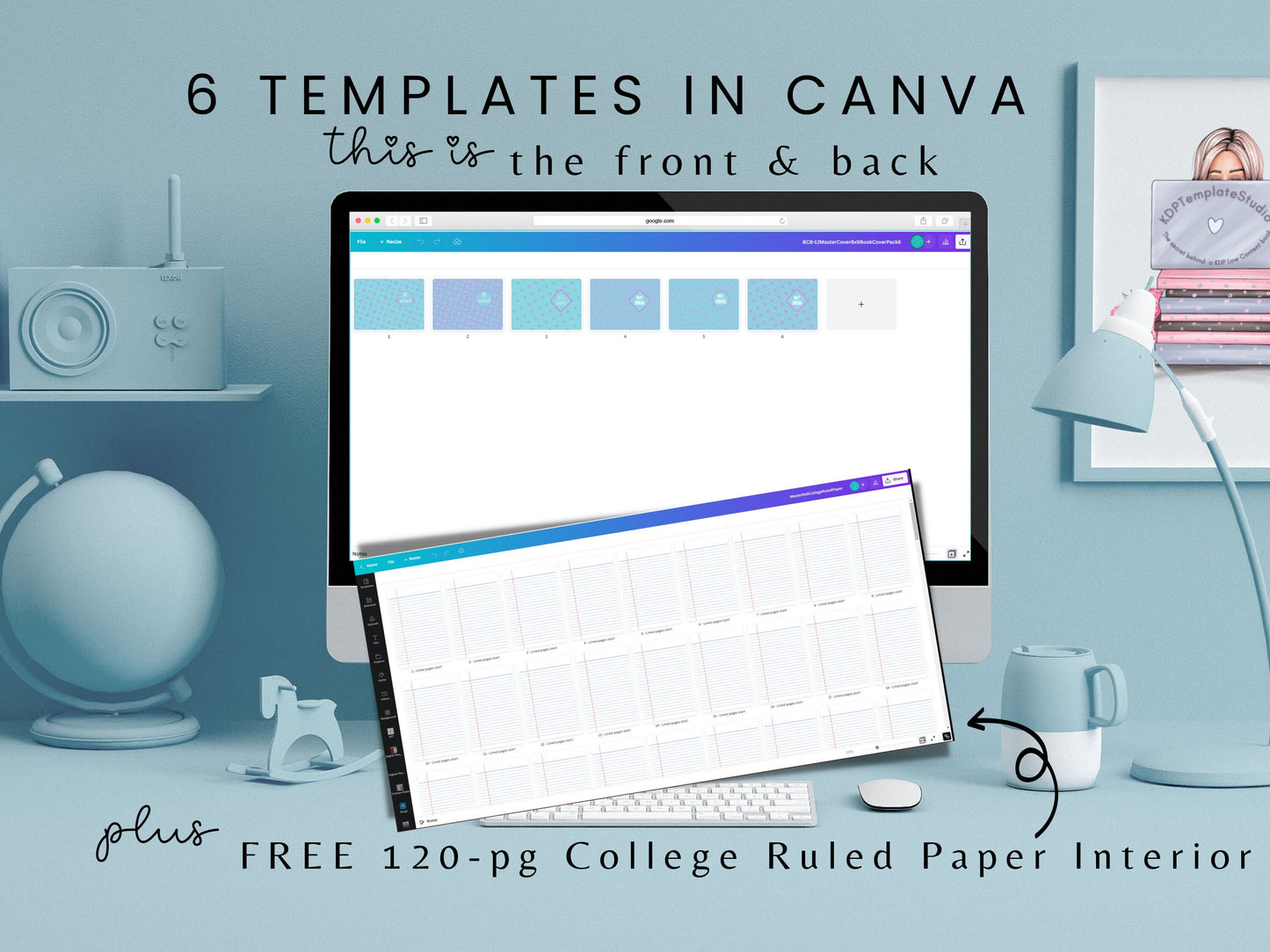 Book Cover Bundle #6, 6x9, Canva Templates