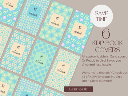 Book Cover Bundle #1, 6x9, Canva Templates