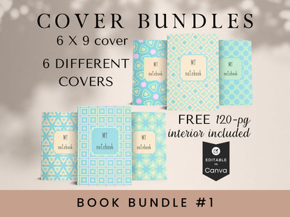 Book Cover Bundle #1, 6x9, Canva Templates