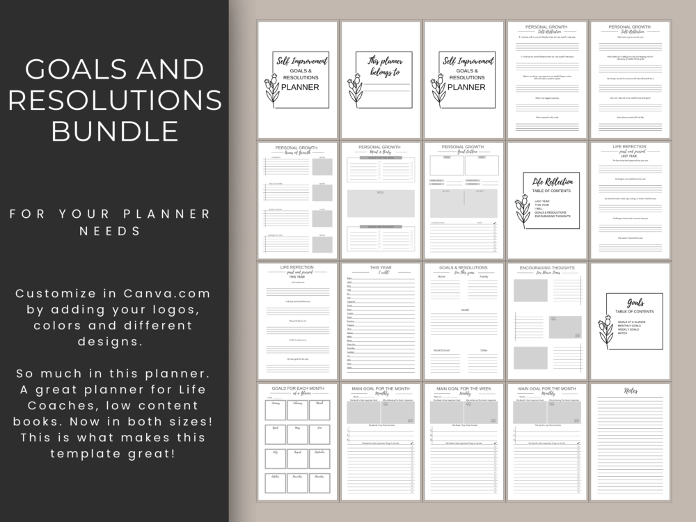 Goals and Resolutions Bundle